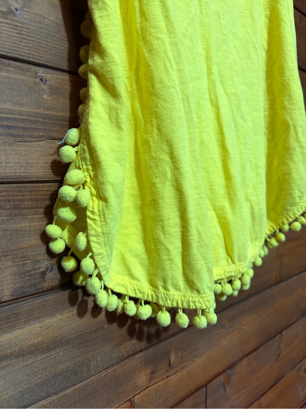 Lilly Pulitzer Neon Yellow Pom-Pom Trim Tank - Picture 2 of 3